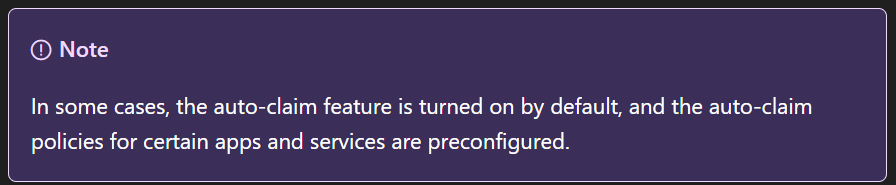 Are auto-claim policies turned on or off in your tenant? Do you know?