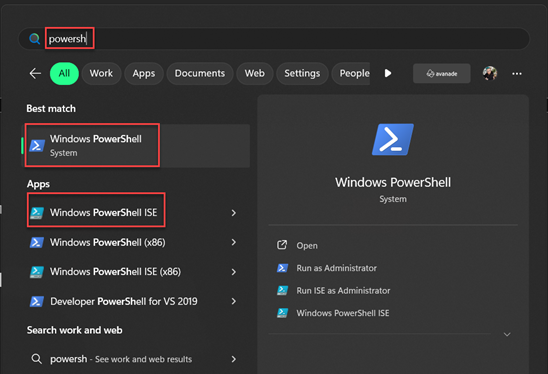 How to start PowerShell